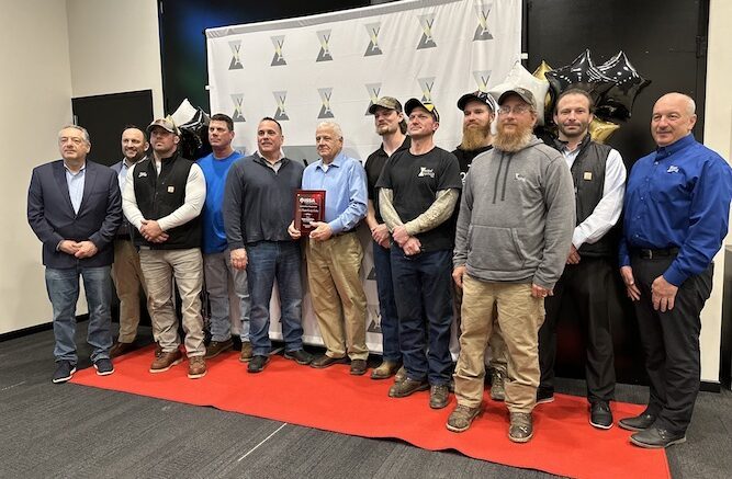 Town of Owego and Vestal Asphalt receive ISSA President’s Award for Excellence in Pavement Preservation