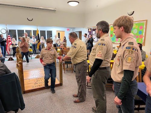 Eight Scouts from Pack 37 earn the highest rank in Cub Scouts and transition to Scouts BSA