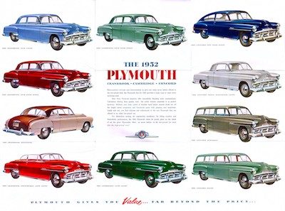 Collector Car Corner / Cars We Remember; History of the Plymouth name not what you think