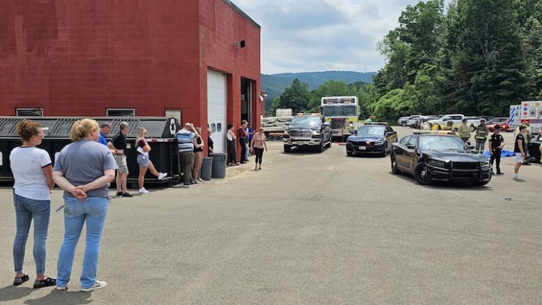 Tioga Central mock accident shows dangers of distracted driving