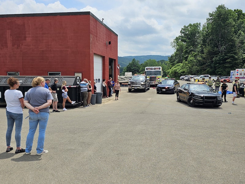 Tioga Central mock accident shows dangers of distracted driving Owego Pennysaver Press