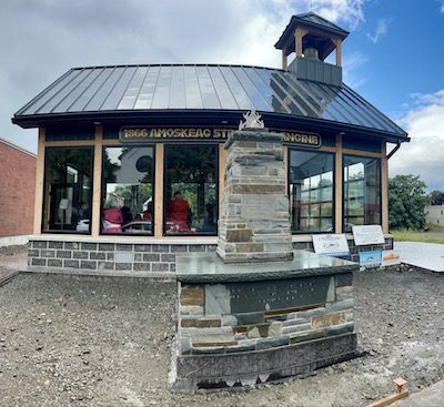 Owego Hose Team Unveils Eternal Flame Monument; Monument at North Avenue Steamer House location pays tribute to volunteer fire service