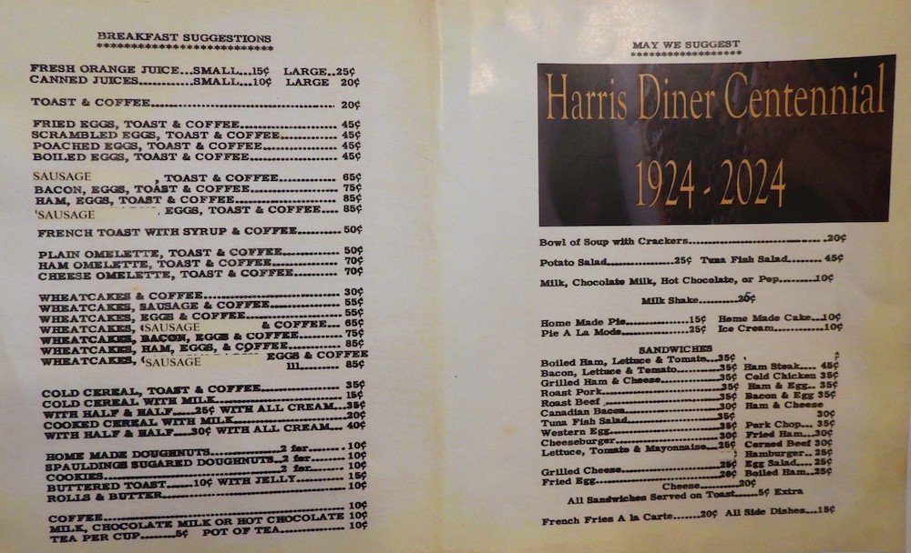 Harris Diner Celebrates Centennial!