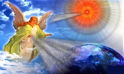 Being an angel; Angels are serving the world with pure spiritual thoughts that heal and uplift