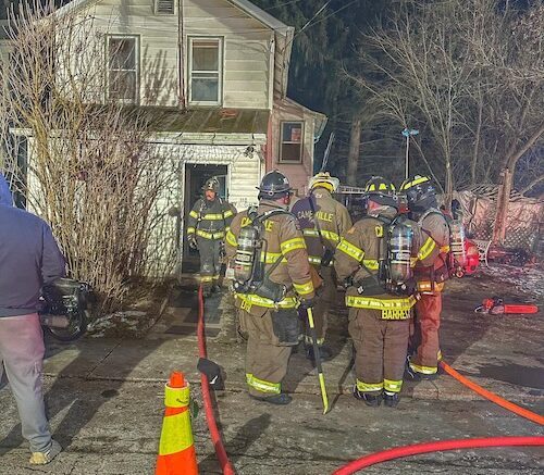 Firefighters battle Friday night blaze in Owego