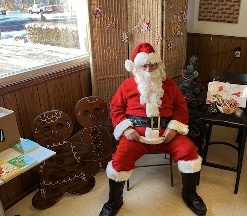 Santa fuels up with a breakfast stop at the Legion!