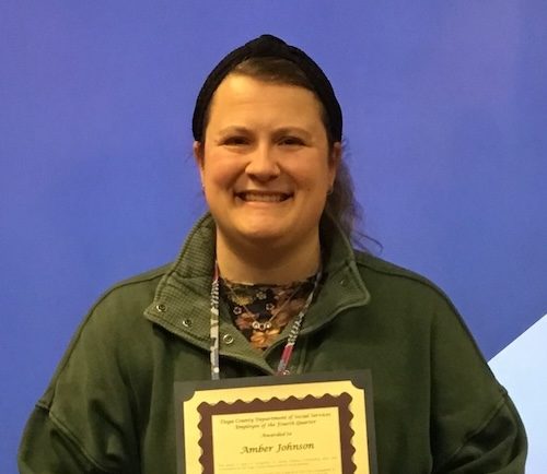 Amber Johnson named Employee of the Quarter by DSS
