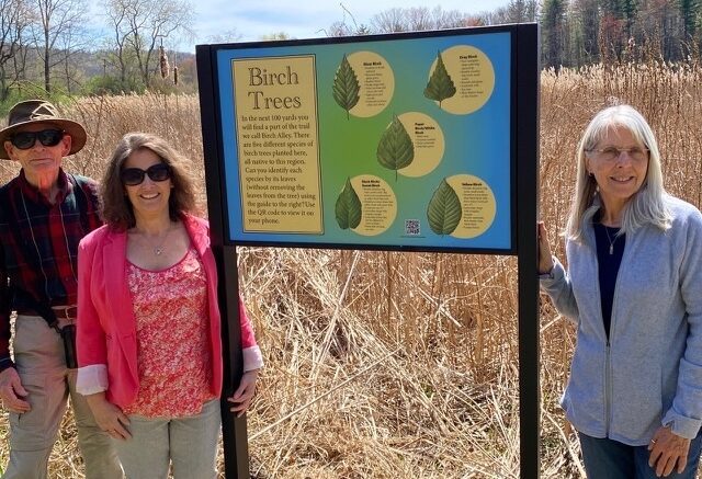 Greenway unveils educational sign on Earth Day