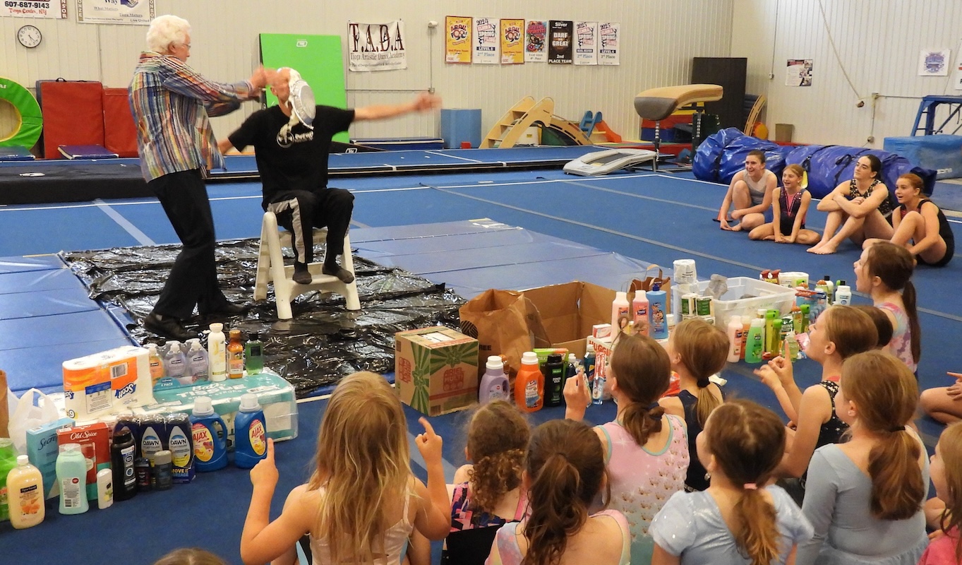 Owego Gymnastics votes to pie a coach!