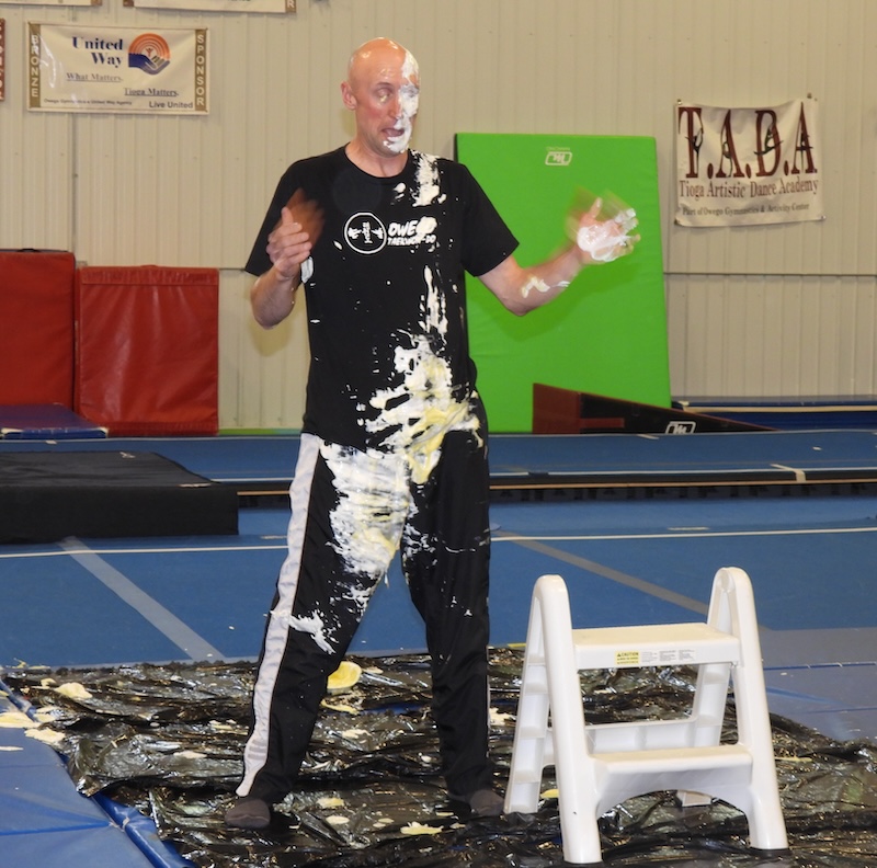 Owego Gymnastics votes to pie a coach!