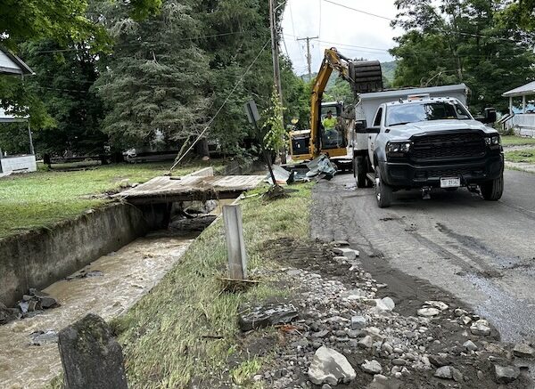 Flash flooding wreaks havoc in Newark Valley