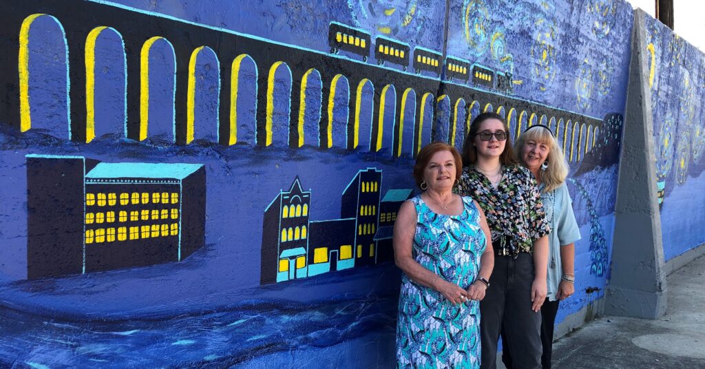 Painting the town Susquehanna Depot mural reflects local